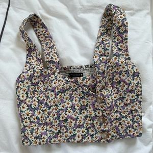 Zara Linen Crop Top